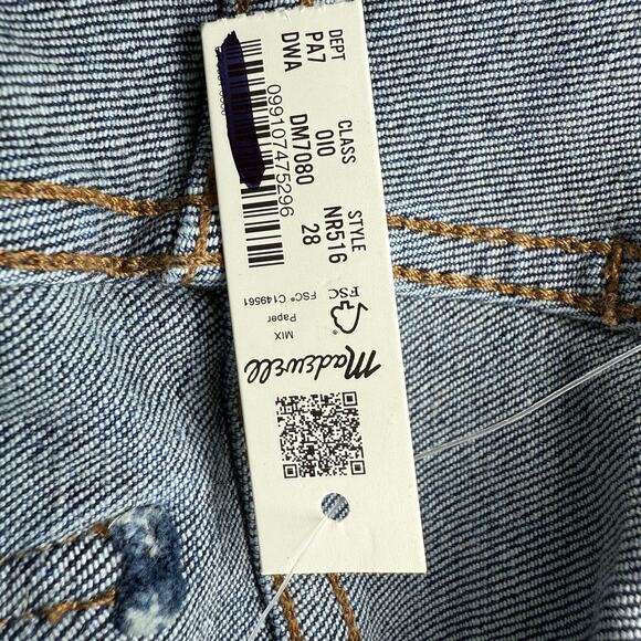 NWT Madewell Stovepipe Jeans Size 28 - Picture 8 of 9
